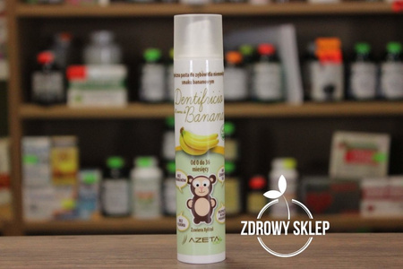 Azeta Bio Pasta do zębów dla dzieci 0-36 miesięcy bananowa 50ml