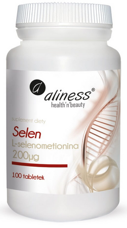 aliness Selen L-selenometionina 200mcg 100 tabletek