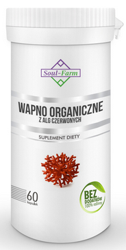 SOUL FARM Premium Wapno organiczne 800mg 60 kapsułek