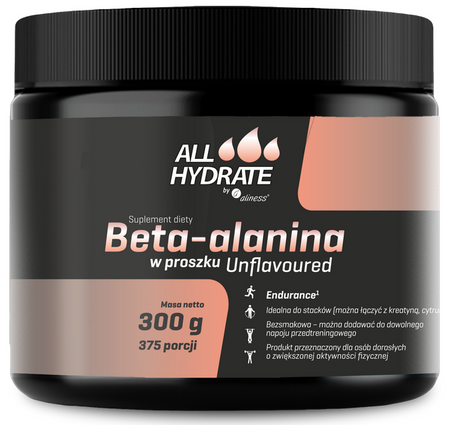aliness ALLHydrate Beta-Alanina 300g 375 porcji
