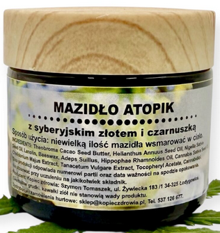 Kopiec Zdrowia Mazidło Atopik z syberyjskim złotem i czarnuszką 60ml