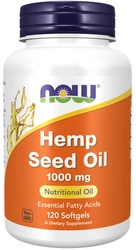 NOW Foods Hemp Seed Oil konopny 1000mg 120 kapsułek żelowych
