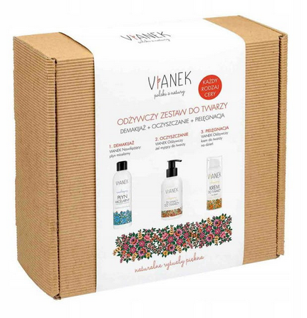 VIANEK Zestaw do pielęgnacji twarzy każdy rodzaj cery demakijaż+oczyszczanie+pielęgnacja