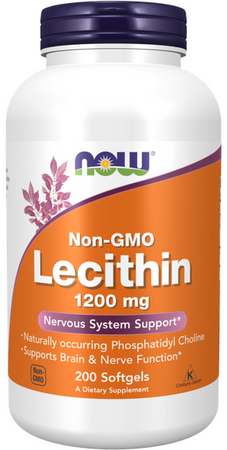 NOW Foods Lecithin lecytyna sojowa 1200mg 200 kapsułek żelowych