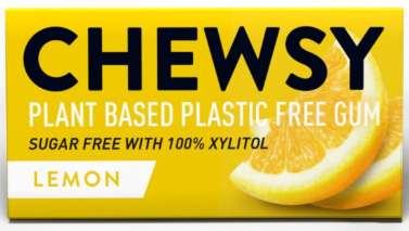Chewsy Naturalna guma do żucia o smaku cytryny z ksylitolem  15g