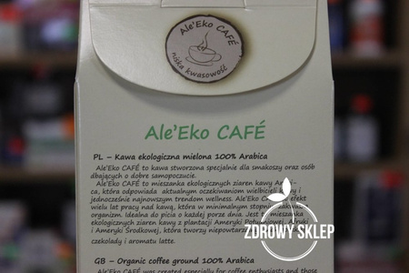 Ale’Eko CAFÉ kawa ekologiczna mielona 100% Arabica 250g