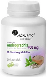 aliness Andrographis 400mg 20proc 90 kapsułek