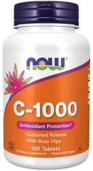 NOW Foods Witamina C-1000 przedłużone uwalnianie 100 tabletek