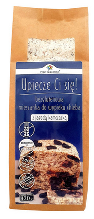 PIĘĆ PRZEMIAN Upiecze Ci się ! Mieszanka chleba bezglut. z jagodą kamczacką 420 g