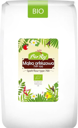 BIO RAJ Mąka orkiszowa biała TYP 700  1 kg 