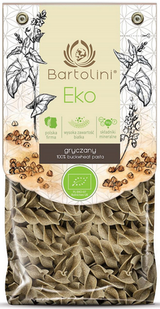 Bartolini Makaron gryczany duże świderki bio 250g