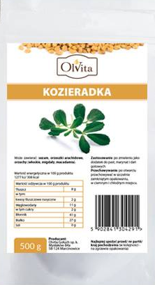 OlVita Nasiona kozieradki pospolitej 500g