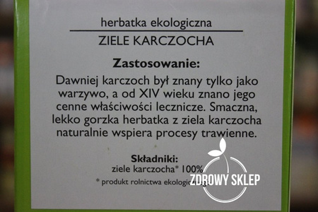 Dary Natury Ziele Karczocha herbatka ekologiczna 100% EKO 50g