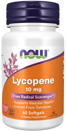 NOW Foods Lycopene likopen 10mg 60 kapsułek żelowych