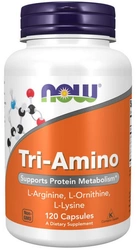 Now Foods Tri-Amino Supports Protein Metabolism 120 kapsułek
