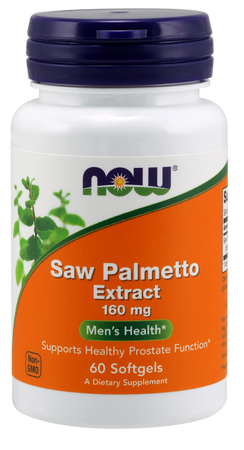 NOW Foods Saw Palmetto Extract palma sabałowa 160mg 60 kapsułek żelowych