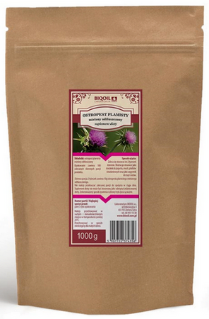 BIOOIL Ostropest plamisty mielony odtłuszczony 1000g