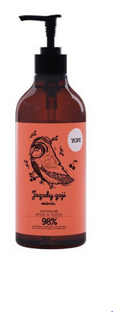 YOPE Mydło do rąk  Jagody Goji i Wiśnia  Naturalne 500ml