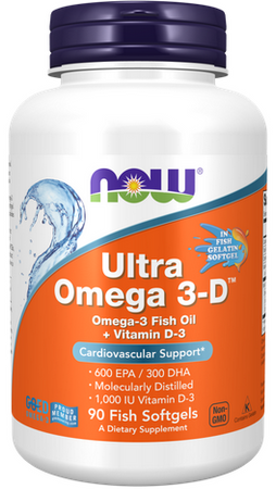 NOW FOODS Ultra OMEGA 3-D 90 kapsułek