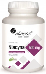 aliness Niacyna Amid kwasu nikotynowego 500mg 100 kapsułek