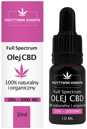 Pozytywne Konopie olejek CBD 20% FullSpectrum 10ml