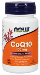 NOW Foods CoQ10 koenzym Q10 100mg 50 kapsułek żelowych