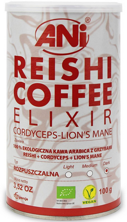 ANi Kawa rozpuszczalna REISHI ELIXIR BIO 100g