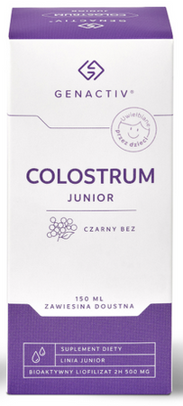 GENACTIV Colostrum Junior czarny bez zawiesina doustna 150ml