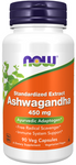 NOW Foods Ashwagandha 450mg 90 vege kapsułek