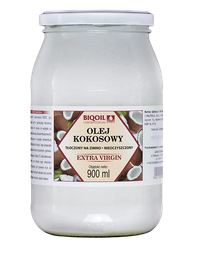 BIOOIL Olej kokosowy nierafinowany  tłoczony na zimno Extra virgin 900ml