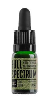 Full Spectrum niefiltrowany olejek konopny 30% CBD+CBDA 10ml