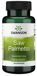 Swanson Saw Palmetto palma sabałowa 540mg 100 kapsułek