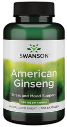 Swanson American Ginseng żeń szeń pięciolistny 100 kapsułek