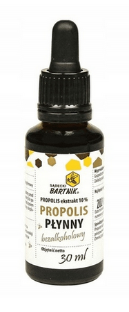 Bartnik Krople propolisowe 10% propolis bezalkoholowy 30ml