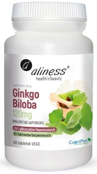aliness Ginkgo Biloba miłorząb 120mg 60 vege tabletek