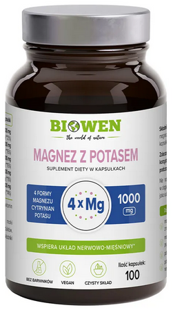 BIOWEN Magnez z potasem 100 kapsułek