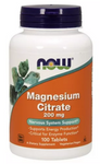 NOW Foods Magnesium Citrate cytrynian magnezu 200mg 100 tabletek