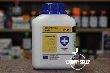 Biomus Askorbinian Sodu E301 C6H7NaO6 proszek 500g