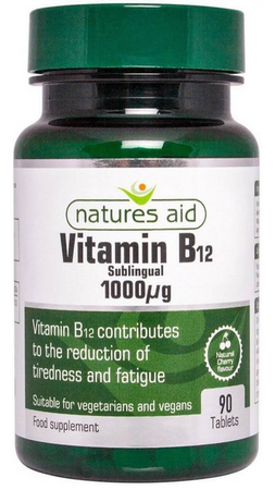 Natures Aid Vitamin B12 witamina 1000mcg 90 tabletek