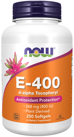 NOW Foods Witamina E400 IU d-alfa-tokoferyl 250 kapsułek żelowych