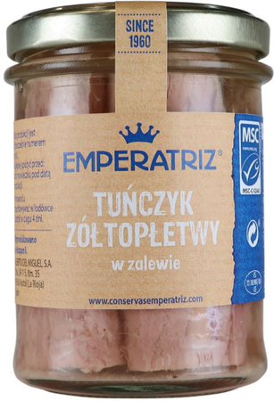 EMPERATRIZ Tuńczyk żółtopłetwy w zalewie  200 g (140 g)
