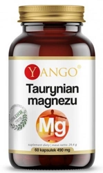 YANGO Taurynian magnezu 490mg 60 kapsułek