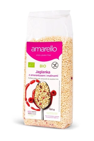 AMARELLO Jaglanka z amarantusem i malinami bezglutenowa BIO 150g KUBARA