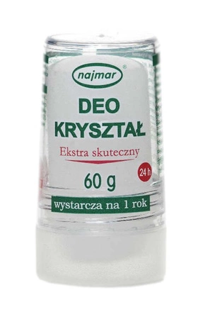 najmar DEO KRYSZTAŁ dezodorant bez perfum alkoholu barwników konserwantów 60g