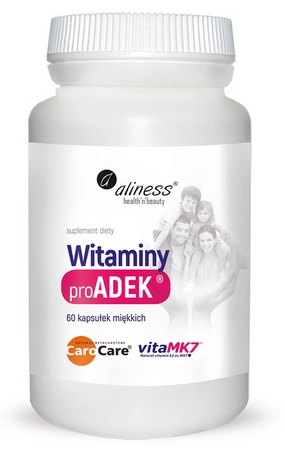 aliness Witamina pro ADEK A+D3+E+K2 60 kapsułek