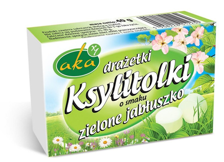 AKA DRAŻETKI PUDROWE 0% CUKRU JABŁUSZKO 40G