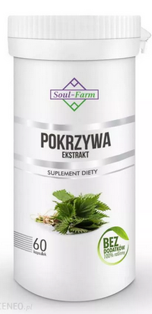 SOUL FARM Pokrzywa Ekstrakt 400mg 60 kapsułek