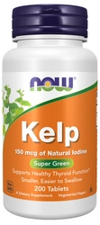 NOW Foods KELP algi morskie 150mcg 200 tabletek