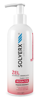 SOLVERX ROSACEA Żel do codziennego mycia i demakijażu twarzy i oczu 200ml