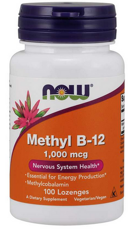 NOW FOODS  Methyl B-12 1000mg 100 pastylki do ssania 